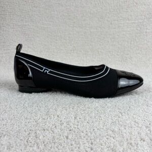 Taryn Rose Shoes Womens 9B Black Pamela Slip On Comfort Office Professional Flat